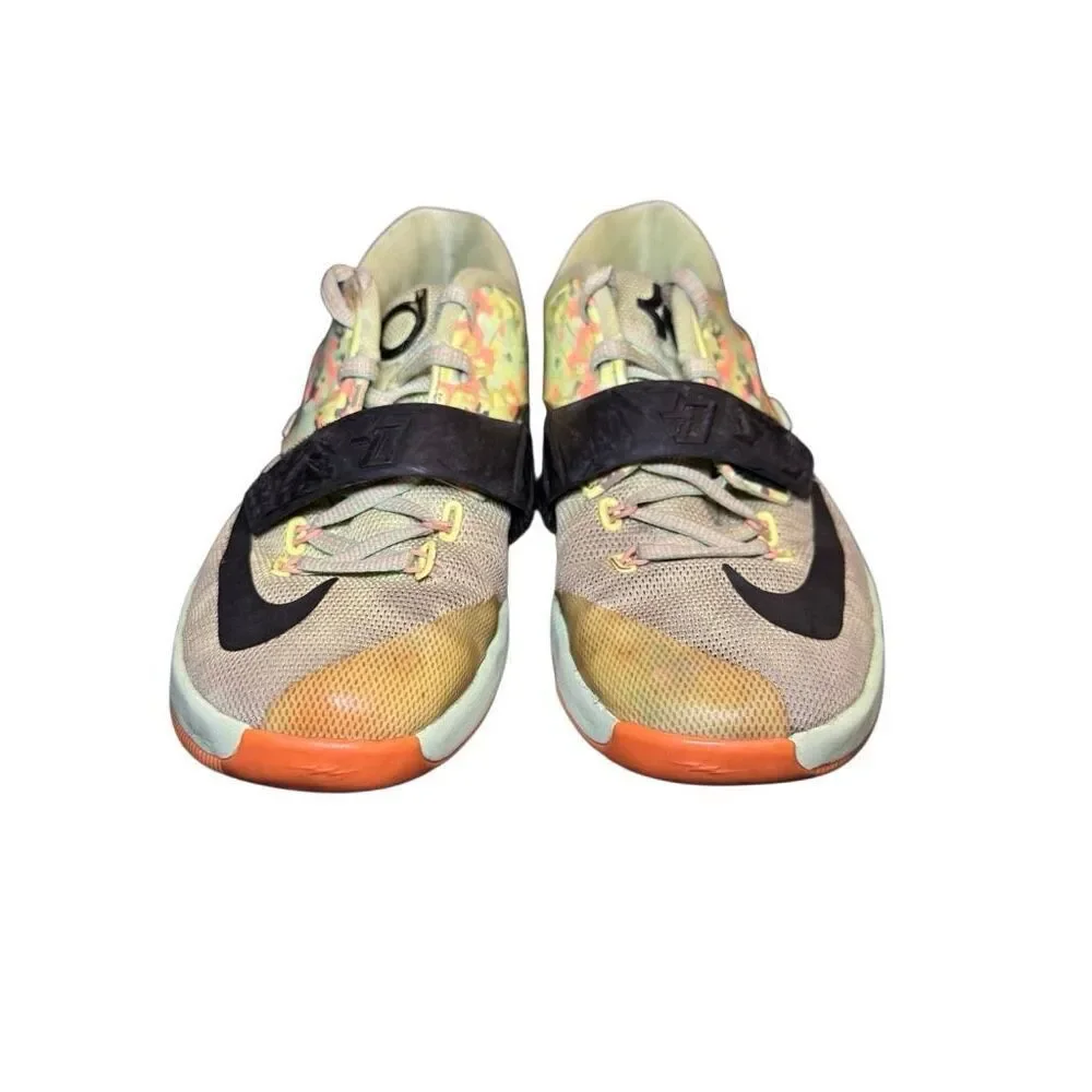 Nike KD 7 Easter Liquid Lime Green Shoes Kevin Durant Boys Sneakers Size 2.5 Y